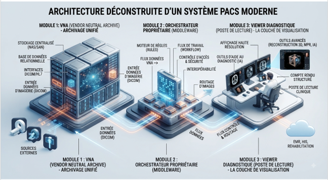 architecture déconstruite d'un système PACS moderne